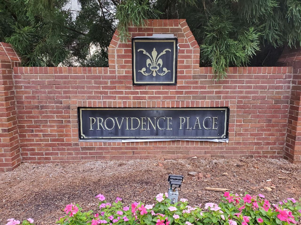 Monument Sign Repaint — BEFORE at Providence Place, [City], GA (Metro Atlanta)