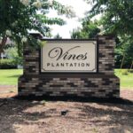 ABOUT Carved HDU neighborhood sign for Vines Plantation community in Georgia
