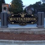 ABOUT Mountainbrook HOA entrance monument sign in Woodstock GA, Cherokee County, Metro Atlanta area