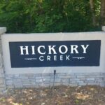 ABOUT Custom HDU neighborhood monument for Hickory Creek subdivision in Metro Atlanta