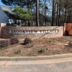 ABOUT Elegant stone subdivision entrance sign for Brookview Place in Georgia
