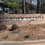 ABOUT Elegant stone subdivision entrance sign for Brookview Place in Georgia