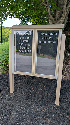 HOA community bulletin boards in North Georgia