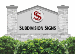 Subdivision Signs company logo for HOA monument signs, neighborhood entrances, and custom community signage in Metro Atlanta