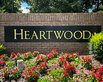 Neighborhood monument sign update in Metro Atlanta