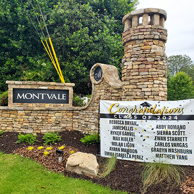 montvale-cumming-georgia-subdivision-signage-with-grad-banner