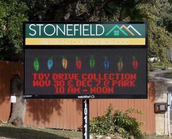 HOA community outdoor bulletin board